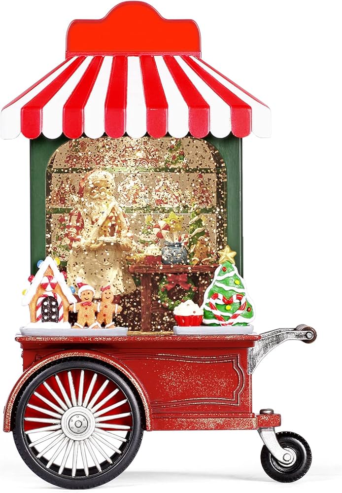 Amazon.co.jp: クリスマススノードーム ライト付き